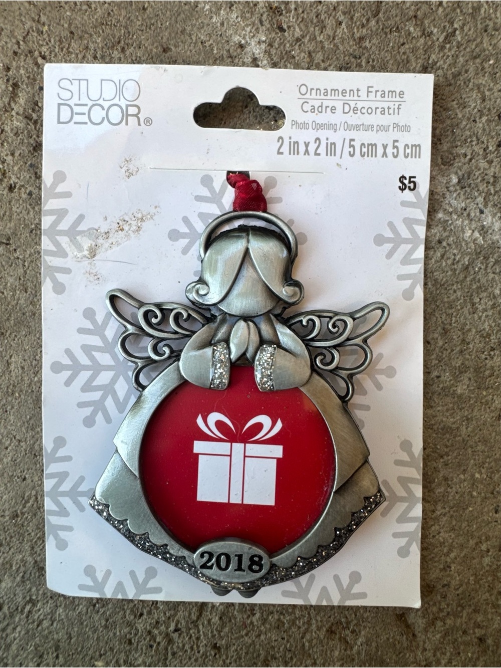 Studio Decor Silver Angel Ornament Frame Christmas Decor 2018‎